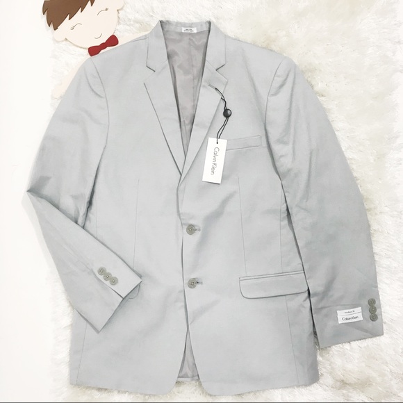 CALVIN KLEIN Tri-Blend Linen Jacket - Picture 1 of 5